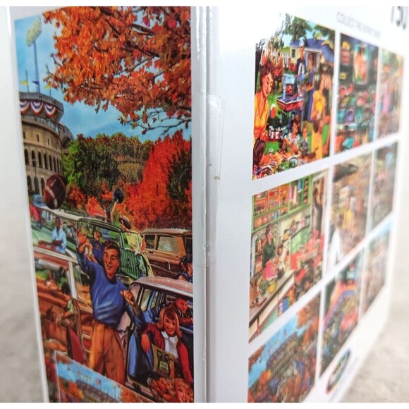 Tailgating Fun 750 Piece Jigsaw Puzzle Back to the Past with Poster by RoseArt - Picture 4 of 4